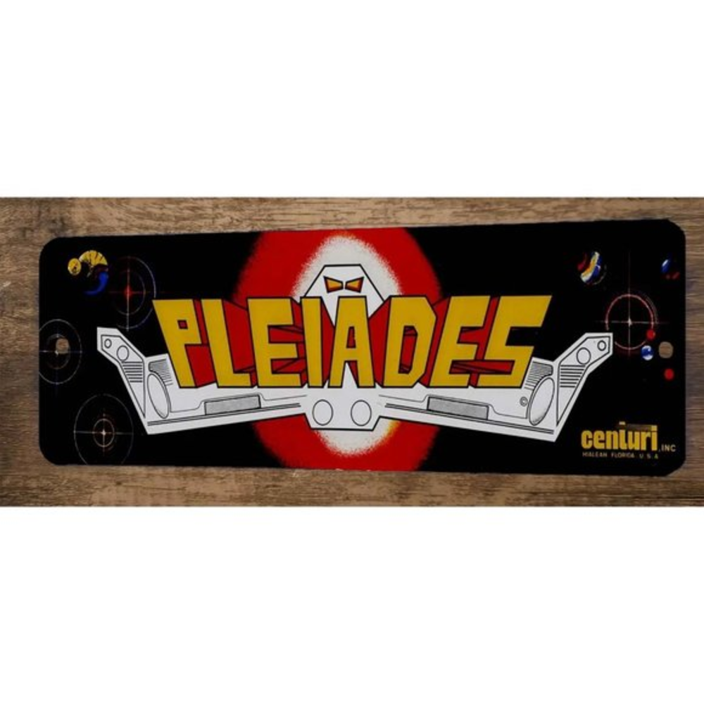 Pleiades Arcade 4x12 Metal Wall‎ Video Game Marquee Banner Sign
